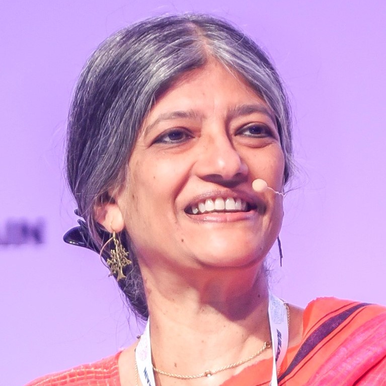 Photo of Jayati Ghosh speaking during an event