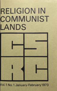 Original Journal cover for Religion in Communist Lands