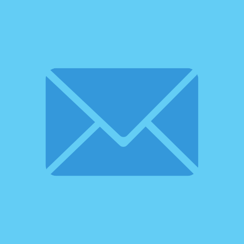 blue envelope: subscribe to our newsletter icon