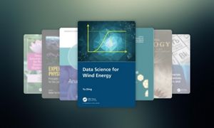 Collection of Earth and Environment book covers including Data Science for Wind Energy