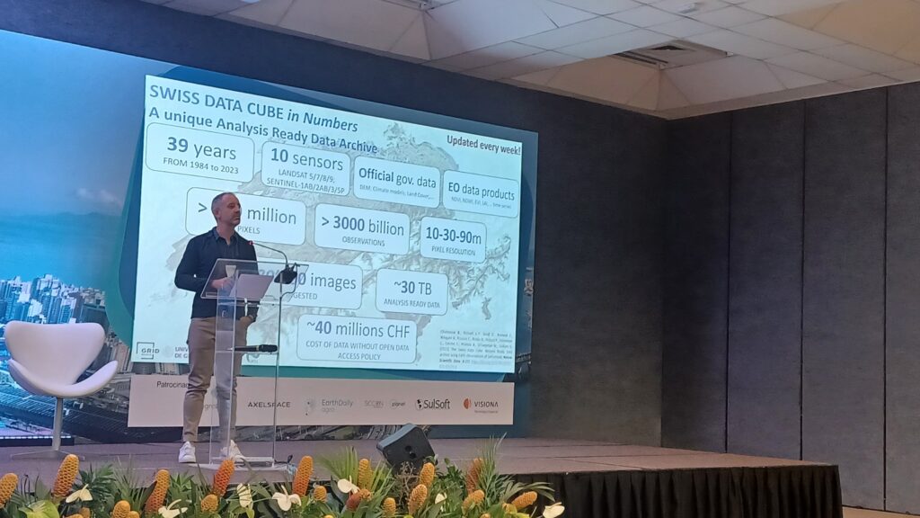 Dr Gregory presenting at the National Institute for Space Research (INPE), Brazil with colleagues