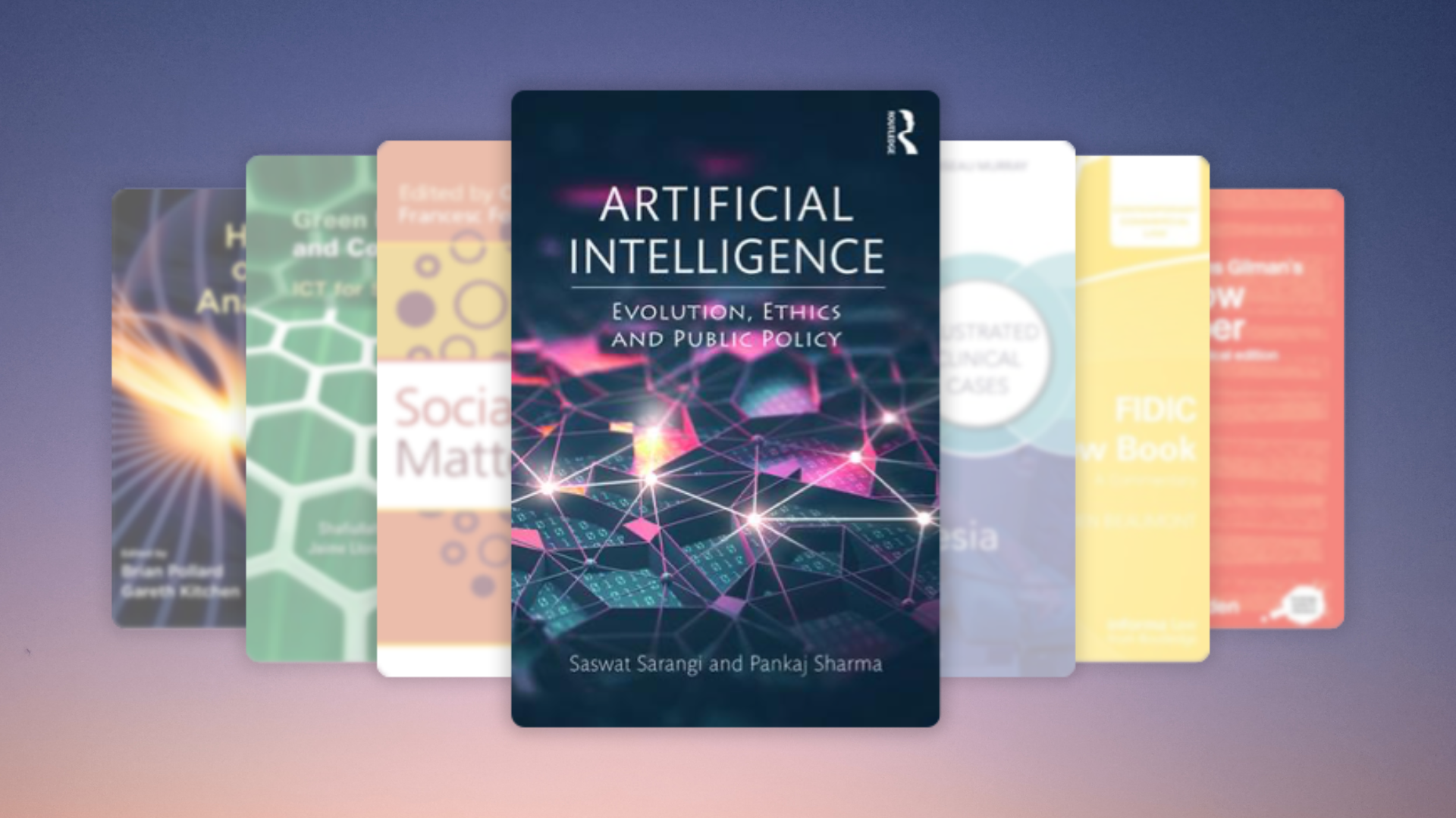 books cover lined up together, introducing AI and Machine learning collection