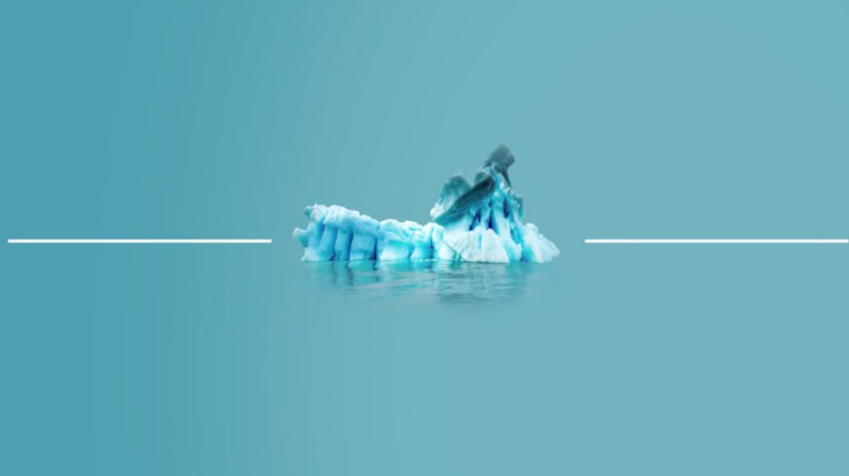 Image of an iceberg against a light blue background with the Taylor & Francis logo in the top corner.