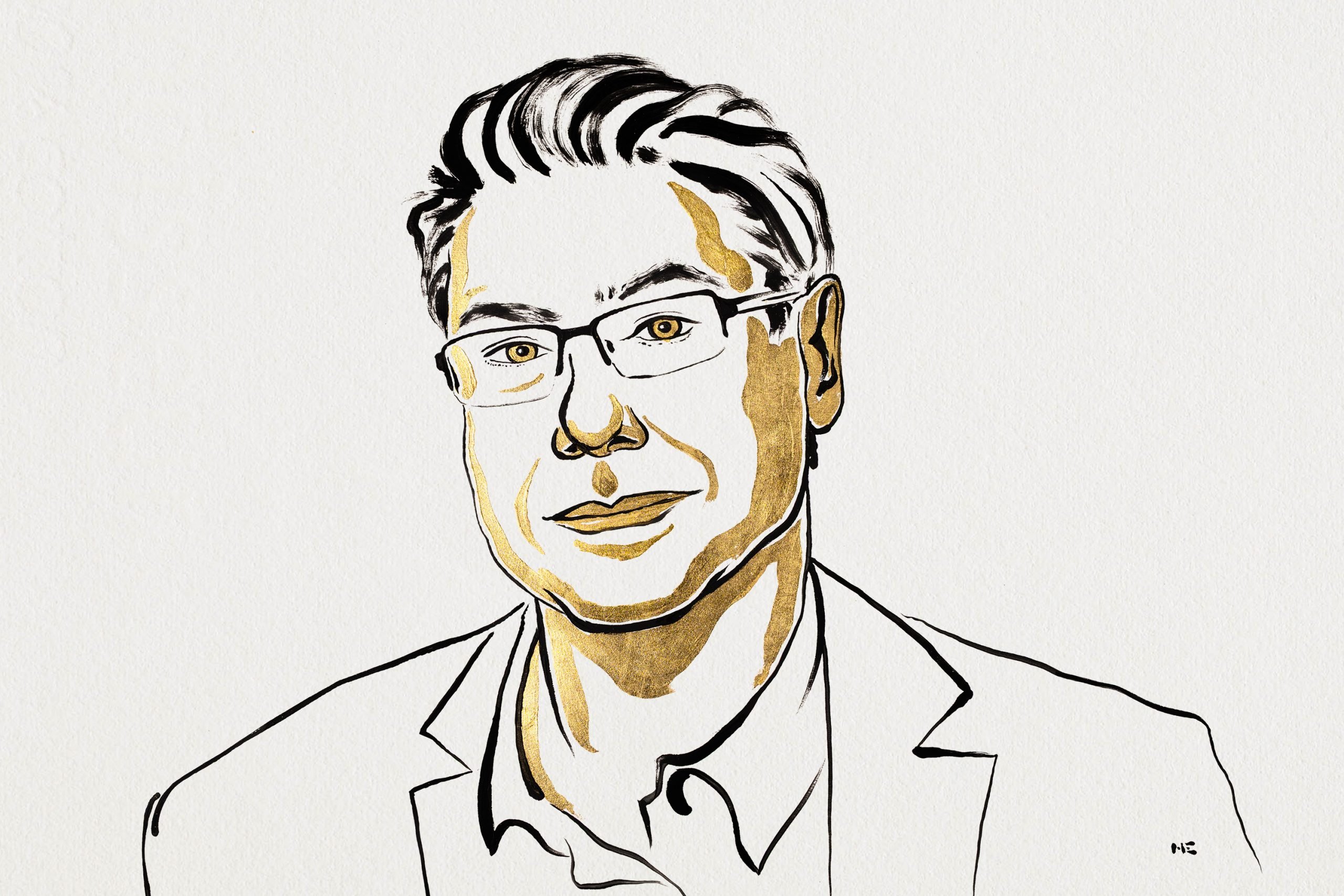 an illustration of nobel prize winner - Philippe Aghion