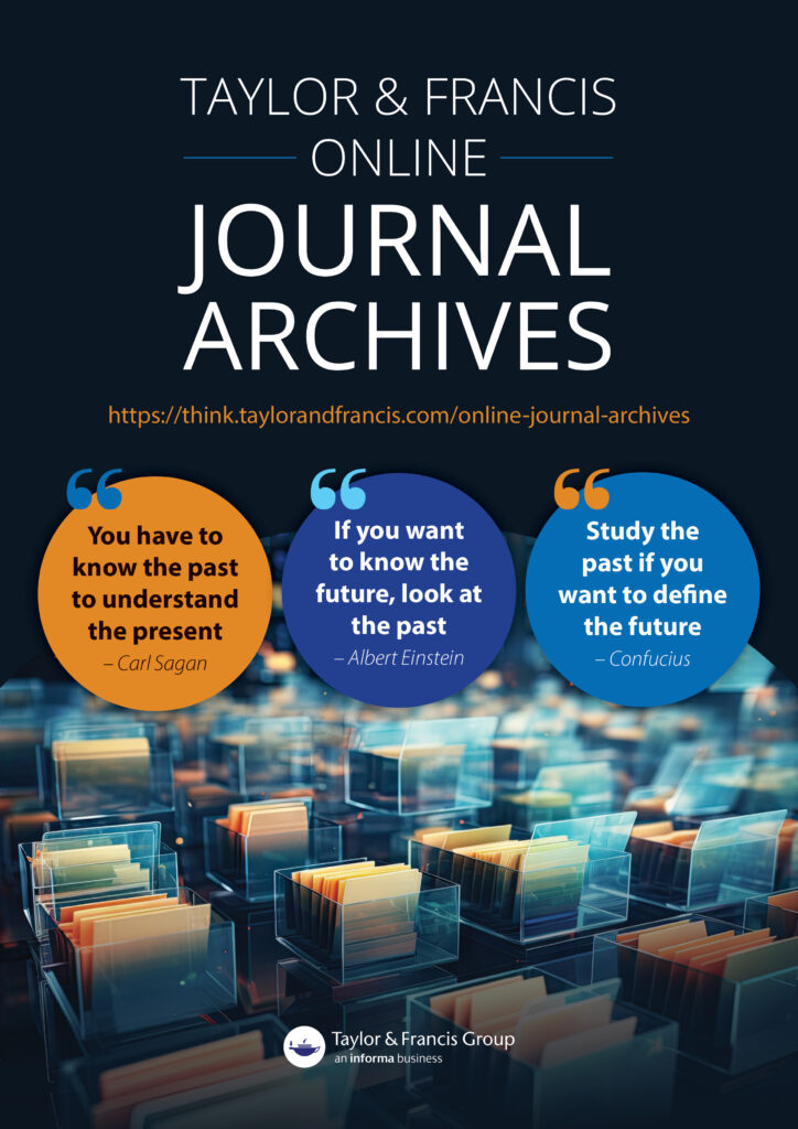 catalogue cover of t&f journal archives