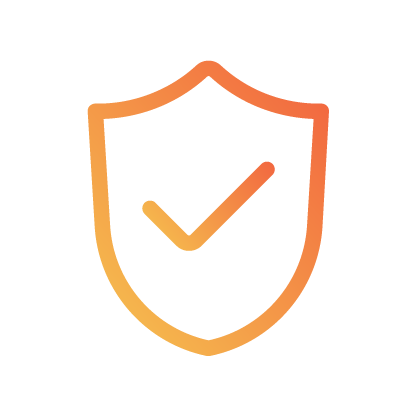 Image of a shield with a tick in the centre