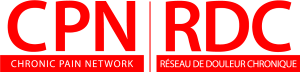 The logo for the Chronic Pain Network (CPN) includes only the name and abbreviation of the organization in both English and French. The French name is Réseau de Douleur Chronique (RDC).