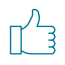 Thumbs up icon.