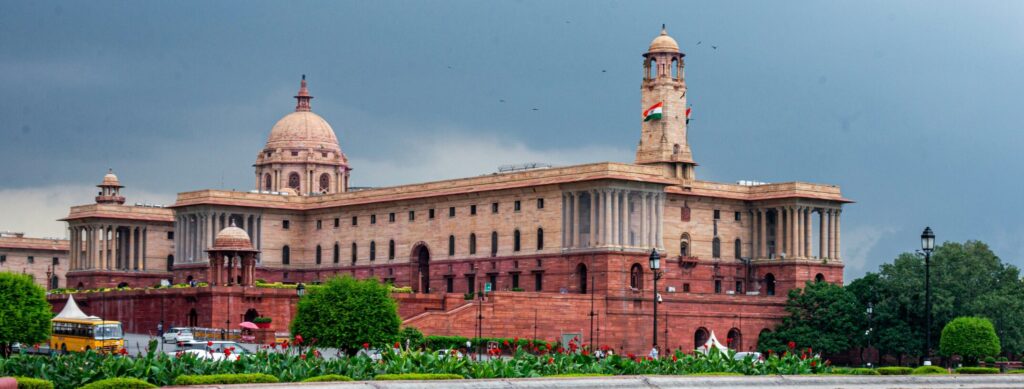 Indian government building.