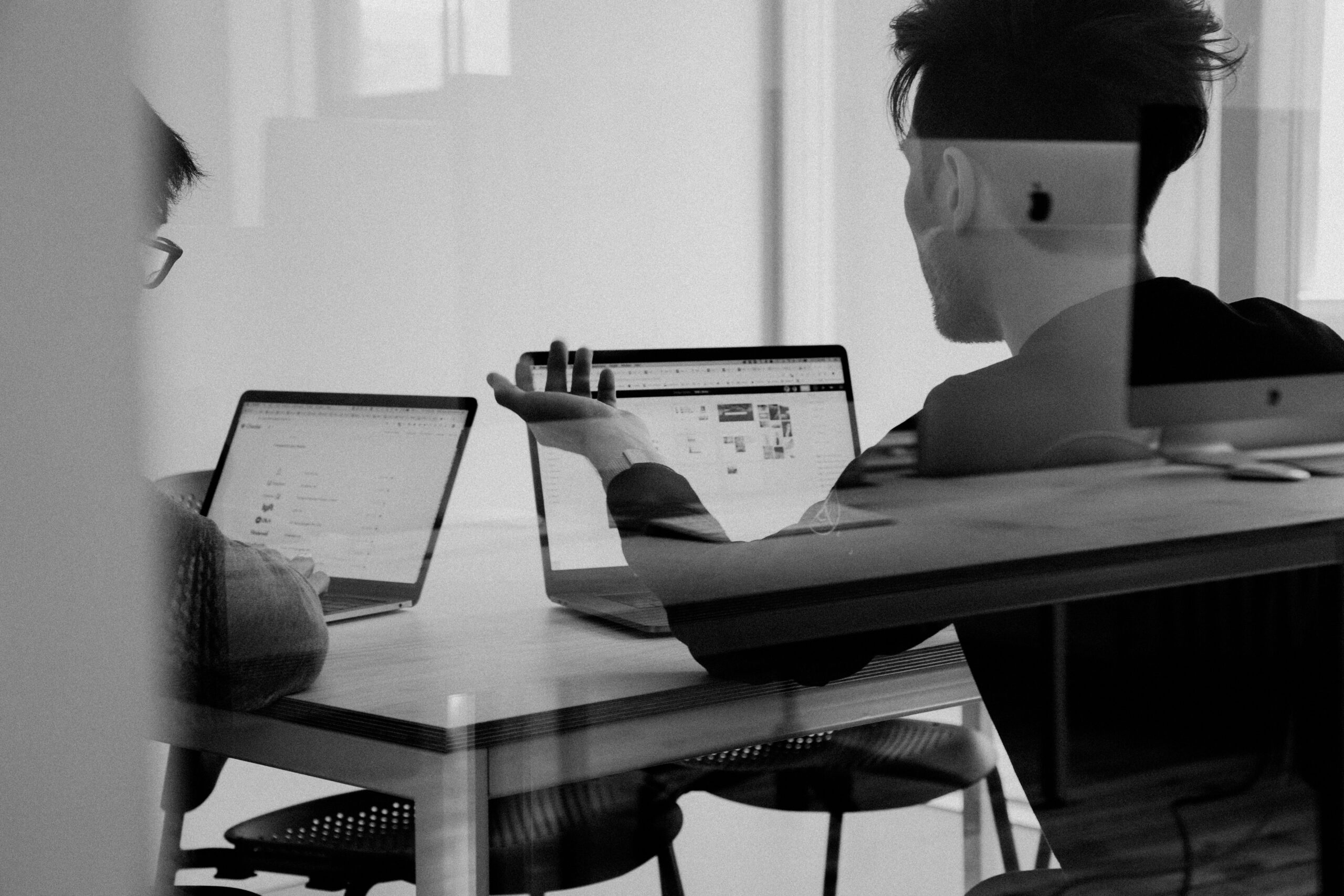 discussion in an office