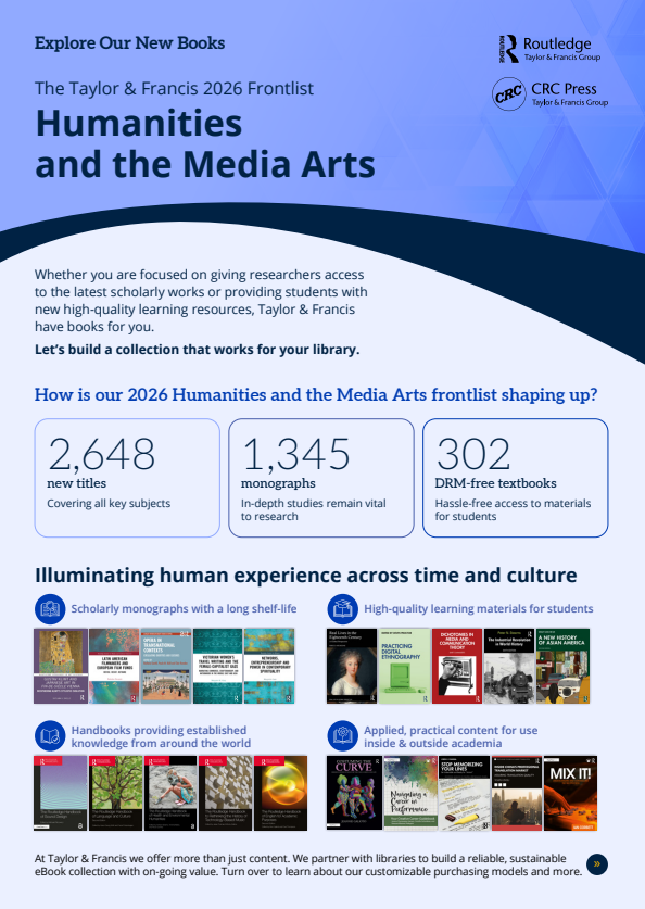 Humanities and Media Arts PDF cover image.